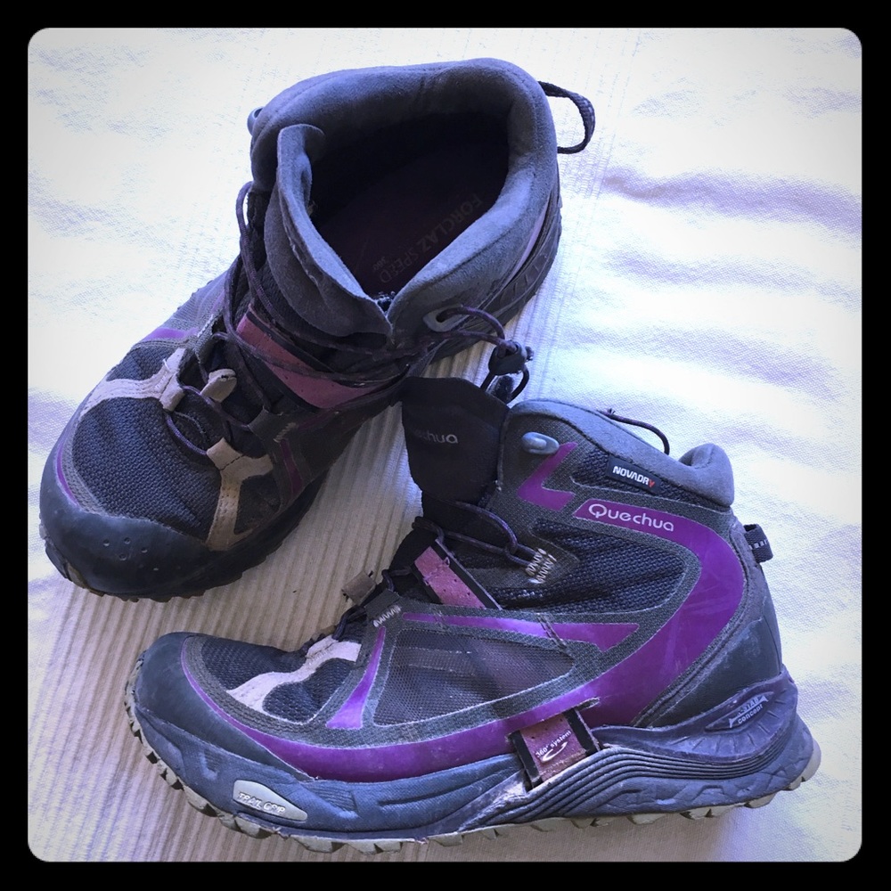 Quechua hiking shoes, bought in France.